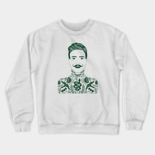 Tattoo Man dark green Crewneck Sweatshirt